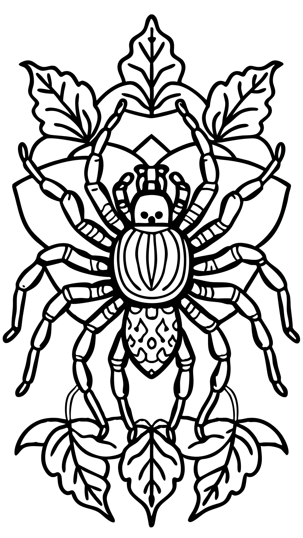 tarantula coloring page